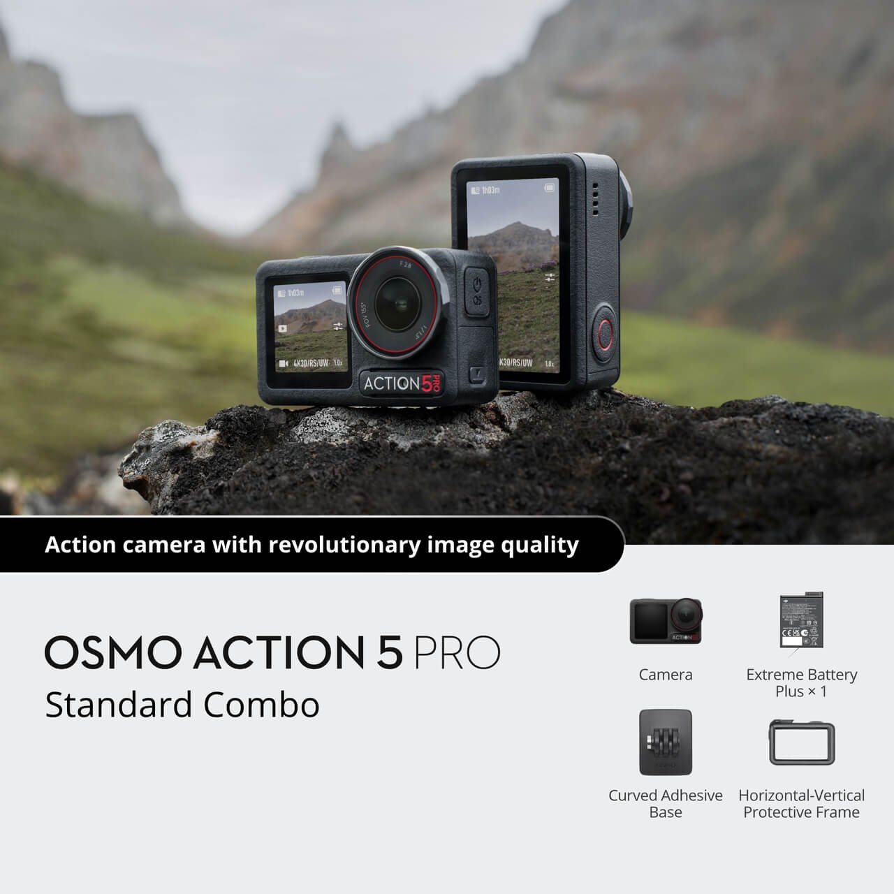 DJI Osmo Action 5 Pro Camera - Standard Combo, 4K HDR, Dual Screens thumbnail 18