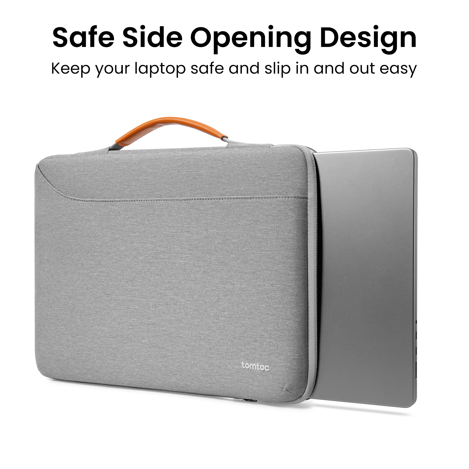 TOMTOC DEFENDER A22 13 INCH LAPTOP BRIEFCASE GRAY A22C2G5 thumbnail 12