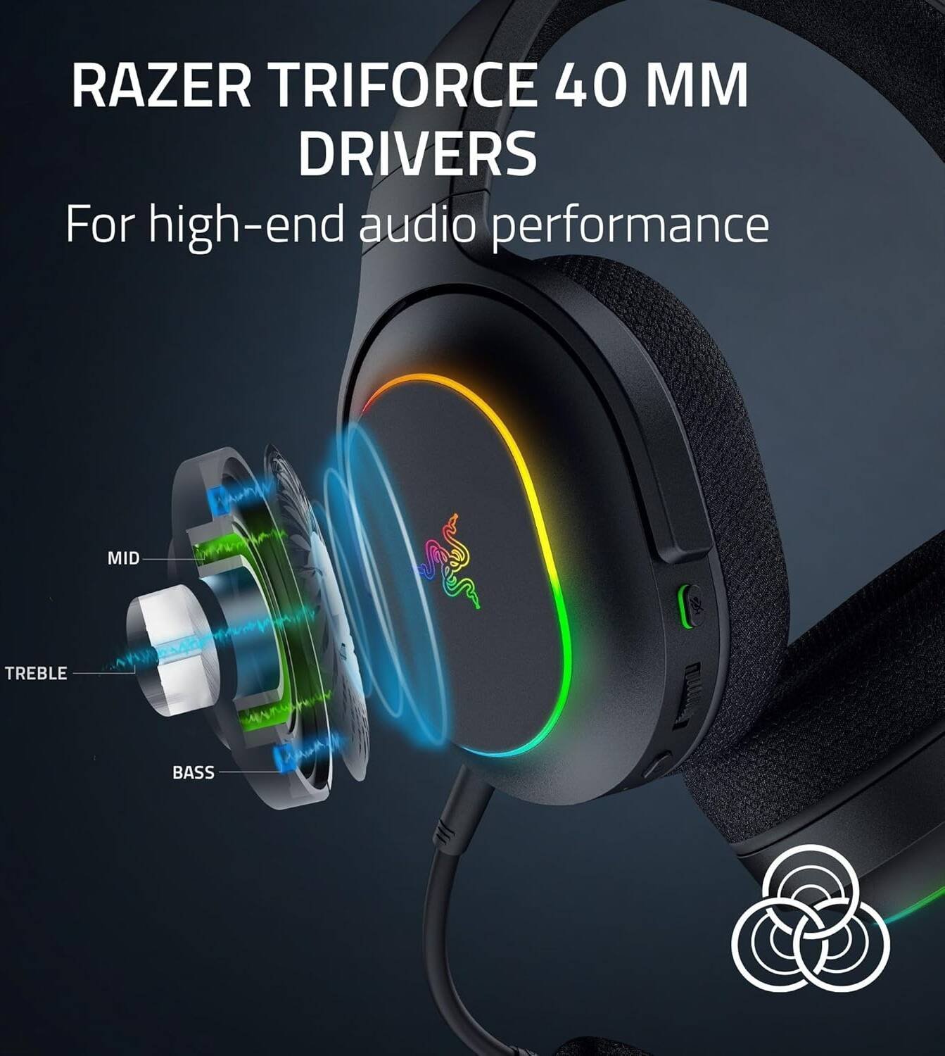 Razer Barracuda X Chroma Wireless Gaming Headset (Black, RZ04-05220100-R3M1) - 7.1 Surround Sound and RGB Lighting thumbnail 5