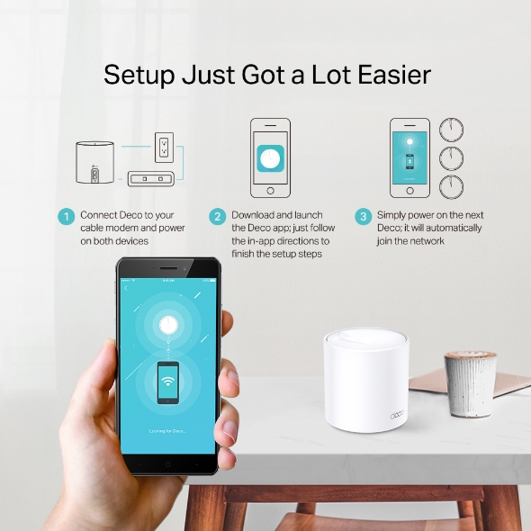 TP-LINK DECO AX1800 WHOLE HOME MESH WIFI 6 ROUTER DECO X20 1 PACK thumbnail 10