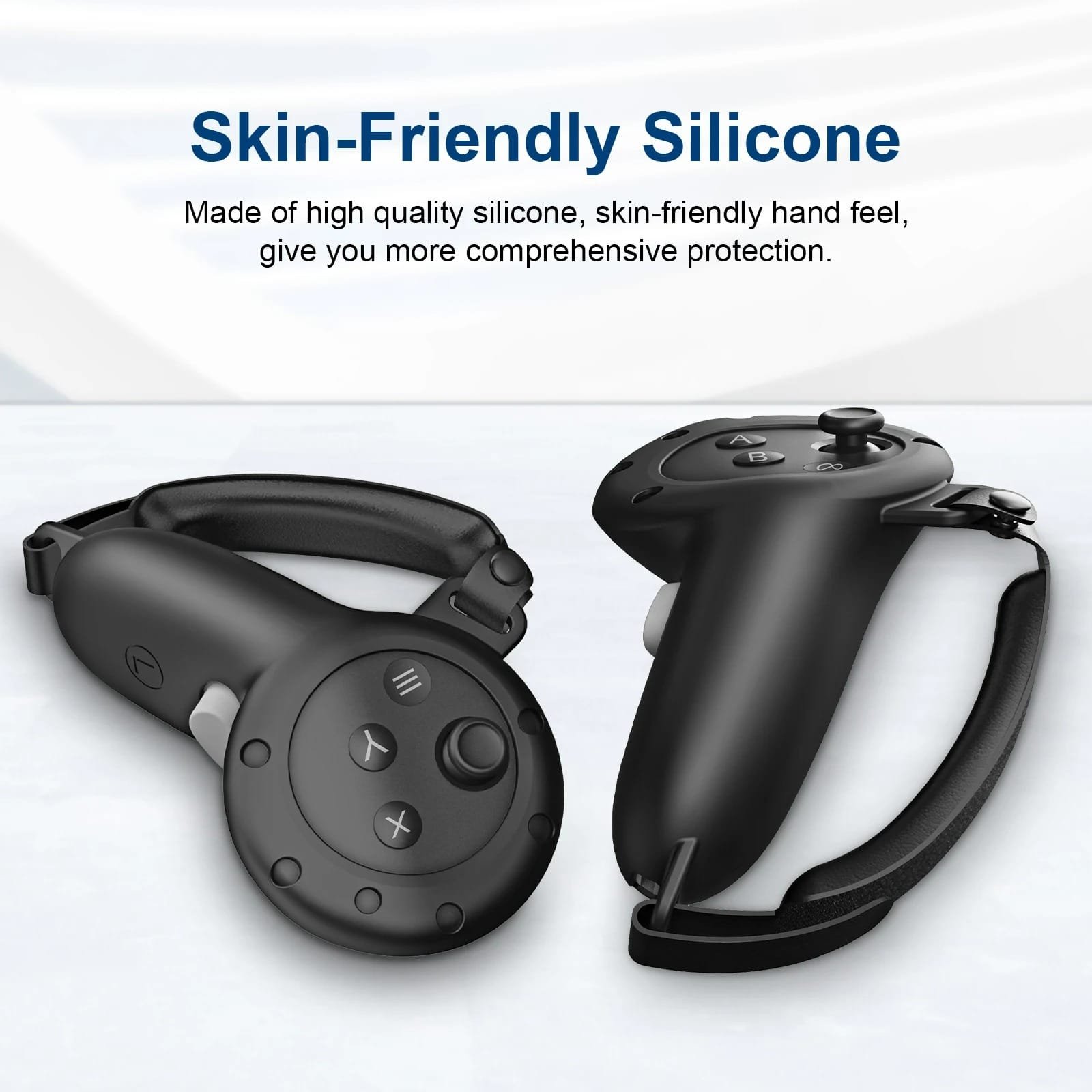 BLUPEBBLE ELITE SILICON HAND GRIP COVER FOR META QUEST 3 BLACK BP-VRQ3GRIP-BK thumbnail 6