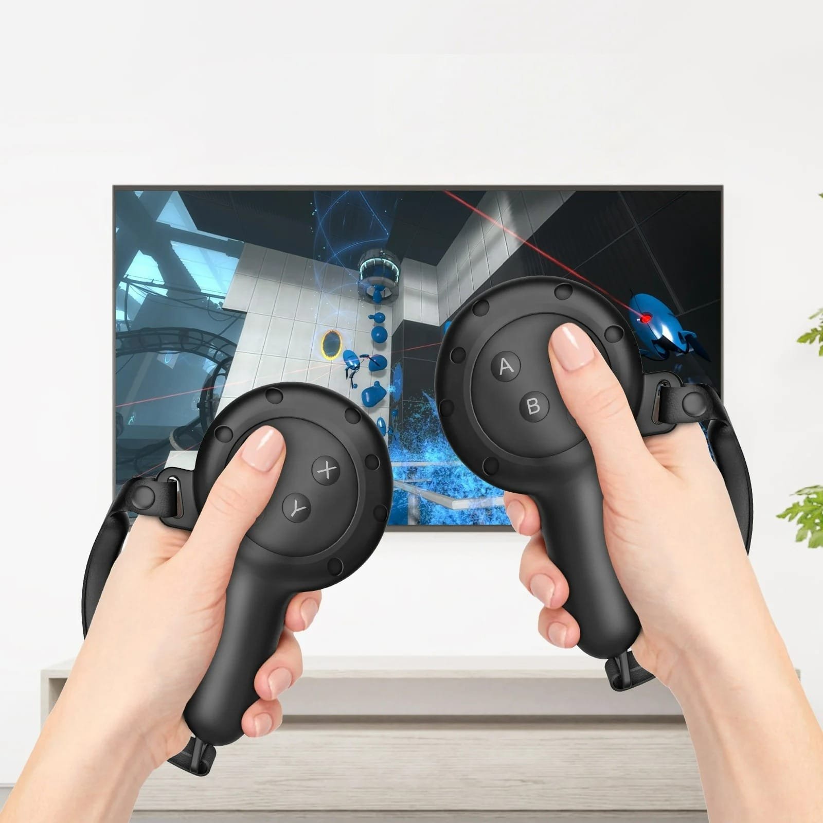 BLUPEBBLE ELITE SILICON HAND GRIP COVER FOR META QUEST 3 BLACK BP-VRQ3GRIP-BK thumbnail 10