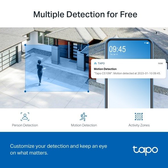 TP-Link Outdoor Pan Tilt Home Security WiFi Camera - Tapo C510W thumbnail 19
