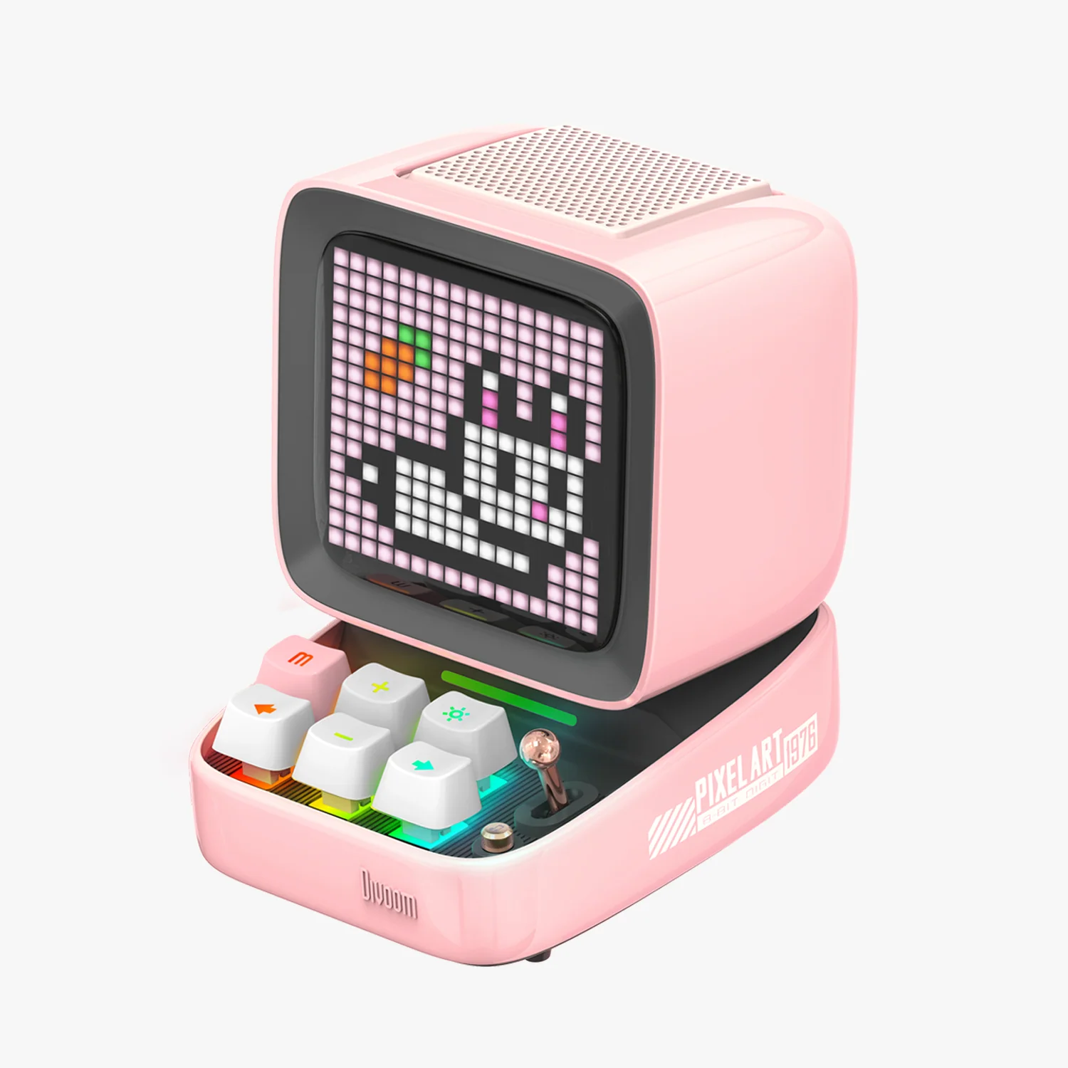 DIVOOM DITOO PRO RETRO PIXEL ART BLUETOOTH SPEAKER WITH RGB MECHANICAL KEYBOARD PINK thumbnail 9