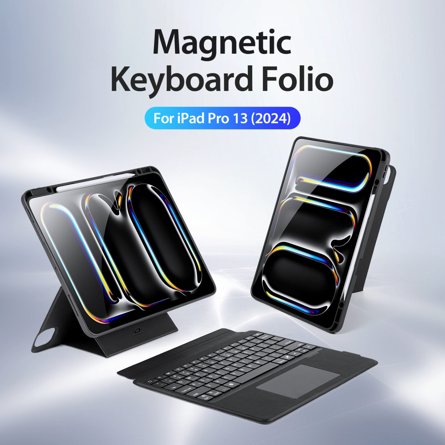 DUXDUCIS IPAD PRO 13 INCH MAGNETIC FOLIO KEYBOARD BLACK ALBYBG-006 thumbnail 9