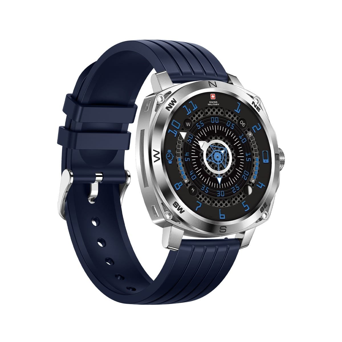 SWISS MILITARY DOM 4 WATCH WITH METAL/SILICONE STRAPS thumbnail 24
