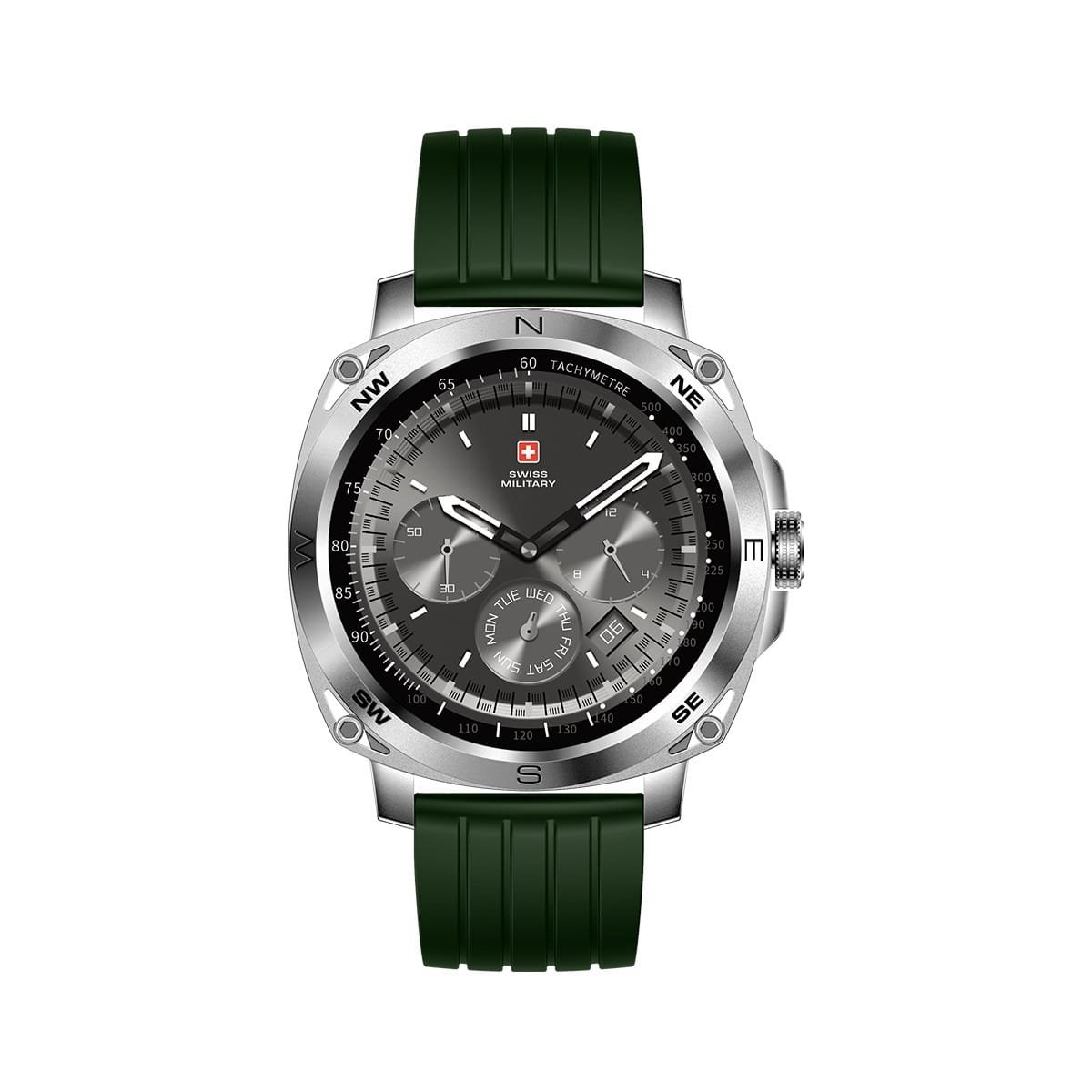SWISS MILITARY DOM 4 WATCH WITH METAL/SILICONE STRAPS thumbnail 26