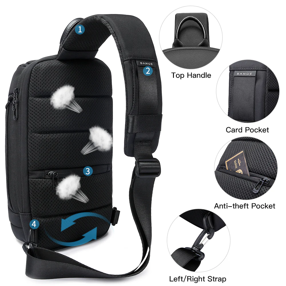 BANGE MESSENGER BAG GREEN BG-3097 thumbnail 5