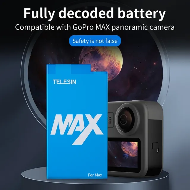 TELESIN GOPRO MAX 1600MAH BATTERY thumbnail 7