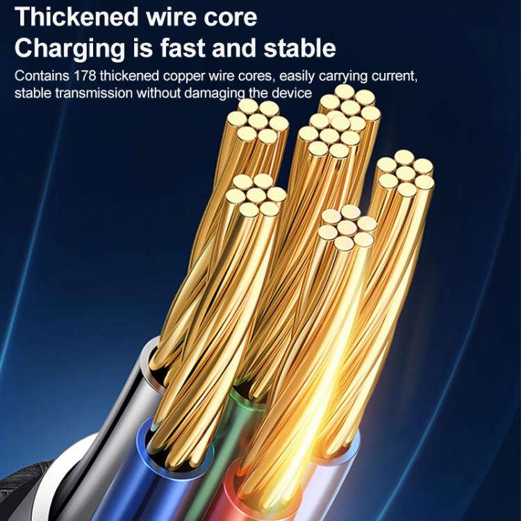 YESIDO 2 IN 1 TYPE C TO DUAL TYPE C CABLE 100W BLACK CA92 thumbnail 5