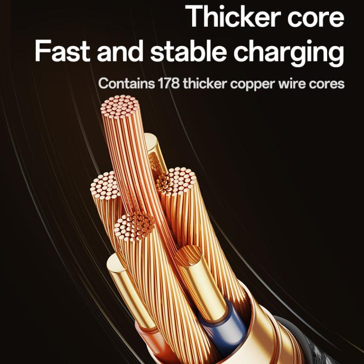 YESIDO 2 IN 1 TYPE C TO LIGHTNING AND TYPE C CABLE BLACK CA90 thumbnail 13