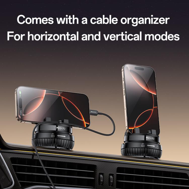 YESIDO DASHBOARD PHONE HOLDER BLACK C272 thumbnail 12