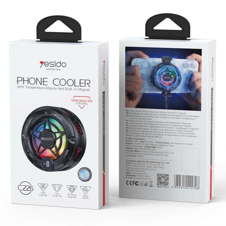 YESIDO PHONE COOLER BLACK C226 thumbnail 9