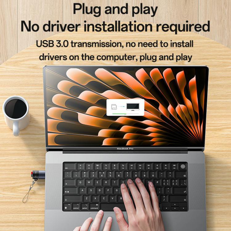 YESIDO USB A TO TF CARD READER BLACK GS36 thumbnail 6