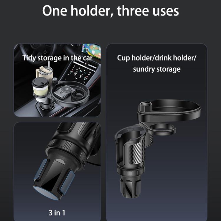 YESIDO 3 IN 1 CAR CUP PHONE HOLDER BLACK C180 thumbnail 12
