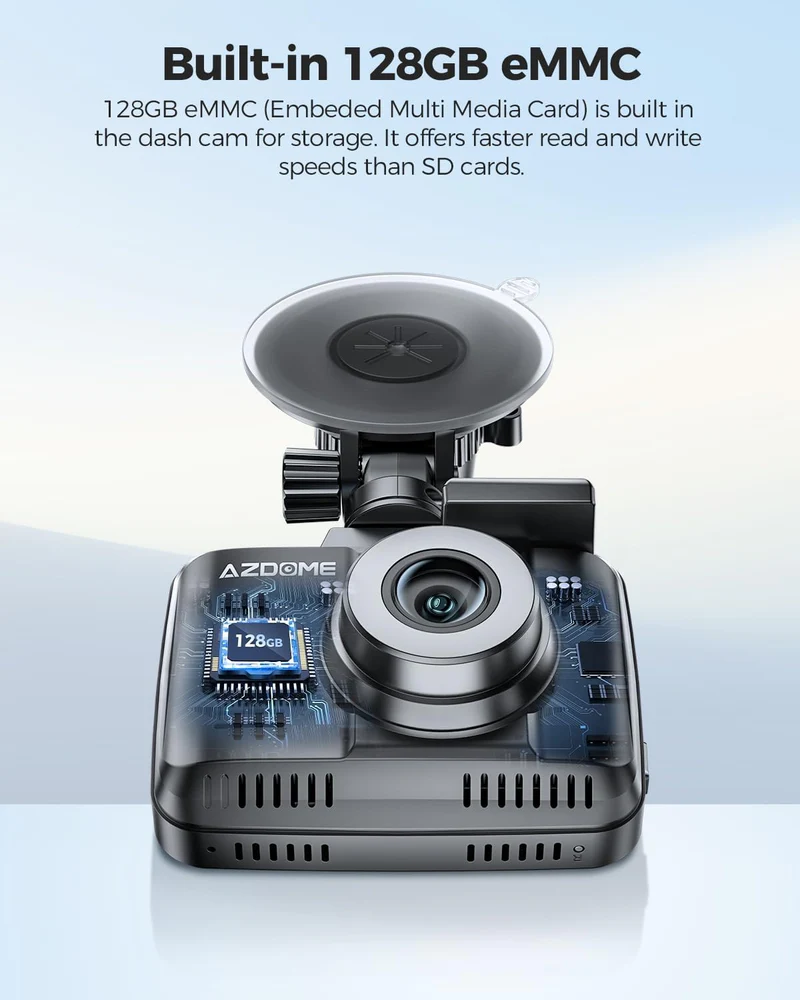 AZDOME Front and Rear Dash Camera Kit with 4K, Super Night Vision, 128GB eMMC - GS63 Pro thumbnail 12