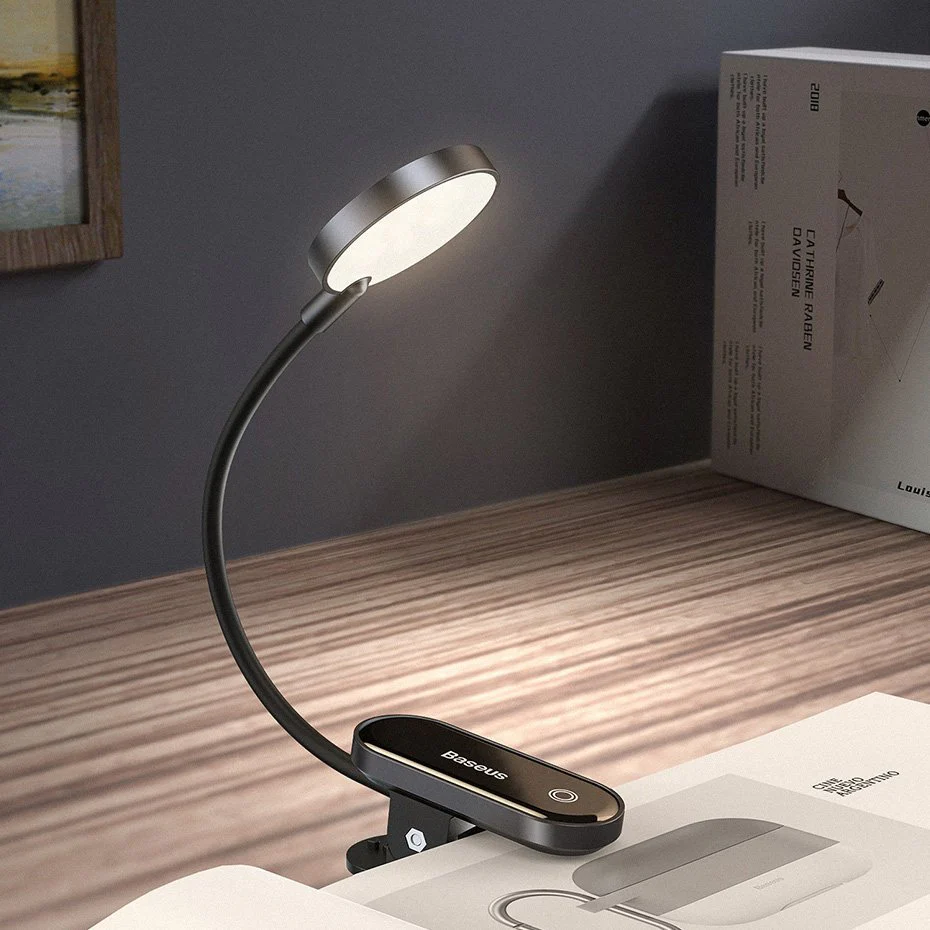 BASEUS COMFORT READING MINI CLIP LAMP DARK GREY DGRAD-0G-GY thumbnail 9
