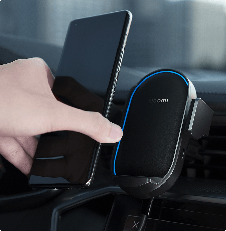 Mi Xiaomi 50W Wireless Car Charger - Fast Charging in Black thumbnail 9