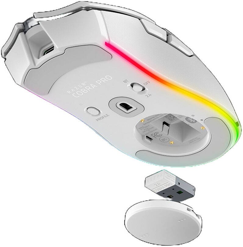 Razer Cobra Pro Wireless Gaming Mouse (White Edition, RZ01-04660200-R3G1) - High-Performance Precision and Customization thumbnail 9