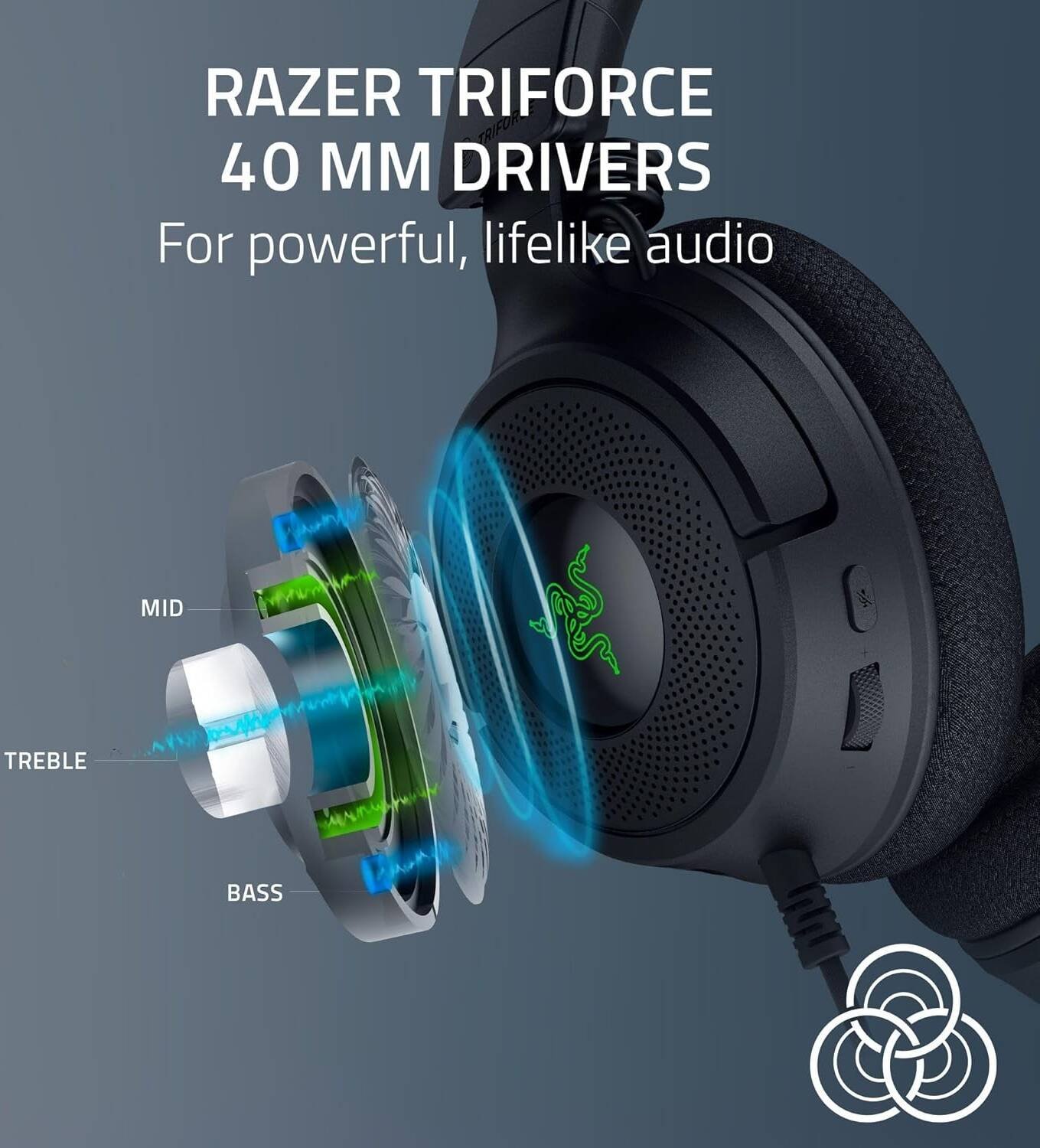 Razer Kraken V4 X Wired Gaming Headset (Black, RZ04-05180100-R3M1) - Comfort and Clear Audio for Gamers thumbnail 16