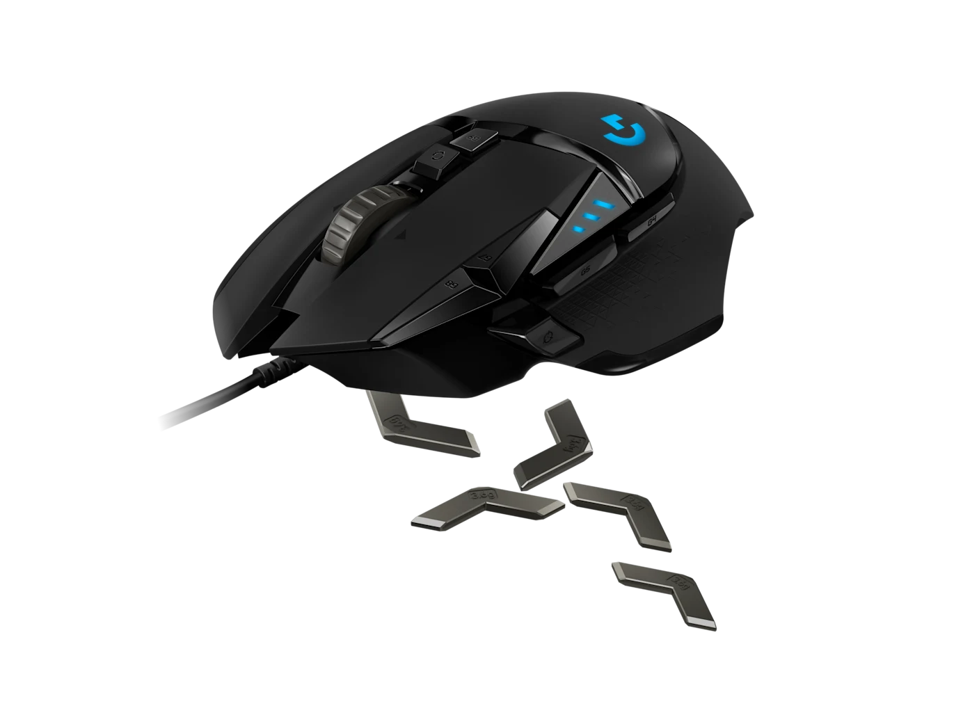 LOGITECH G502 HERO WIRED GAMING MOUSE BLACK 910-005471 thumbnail 10