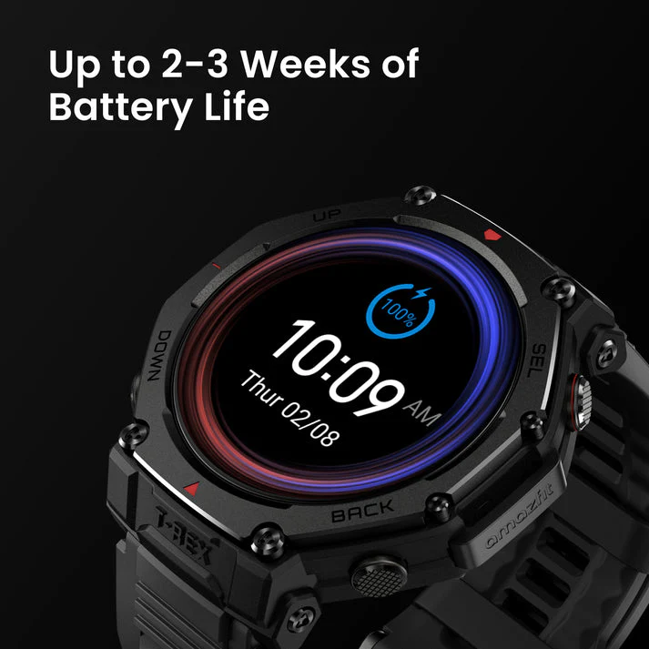 AMAZFIT T-REX 3 PRO 44MM SMART WATCH TACTICAL BLACK A2549 thumbnail 10