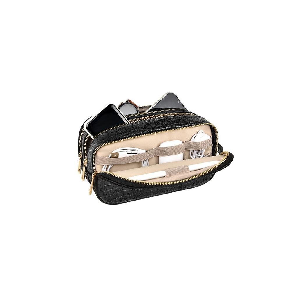 GREEN LION CITIZEN CROCO LEATHER BAG BLACK GNCITICRPCHBK thumbnail 3