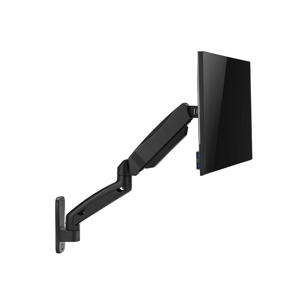 GAMEON ECONOMY SPRING ASSISTED WALL MOUNTED SINGLE MONITOR ARM GO-5015 thumbnail 10