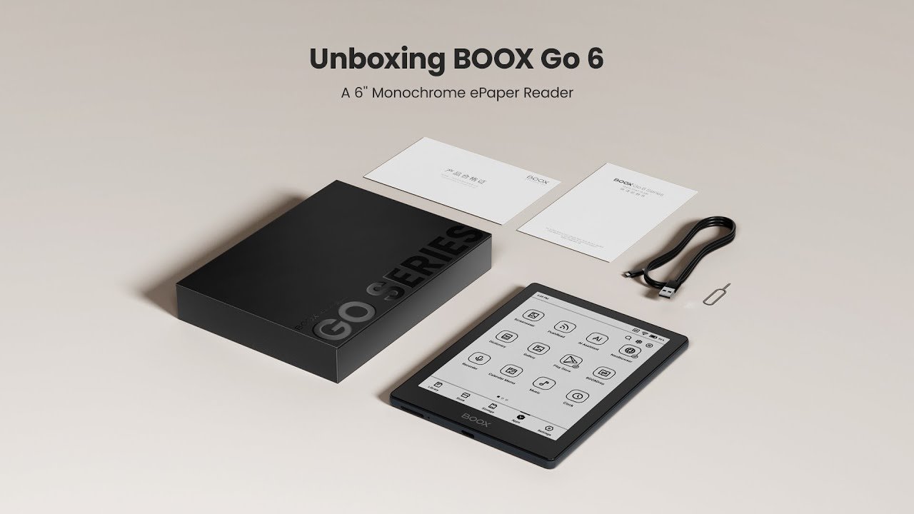 BOOX Go 6 eBook Reader - 6-Inch E-Ink Display, 2GB RAM, 32GB Storage (Black) thumbnail 9