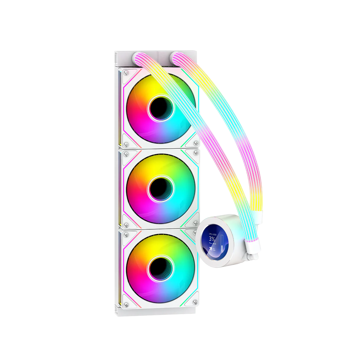 GameOn Kraken N360 360mm LCD Display Liquid CPU Cooler with ARGB Tube GOKRAKENN360 thumbnail 18