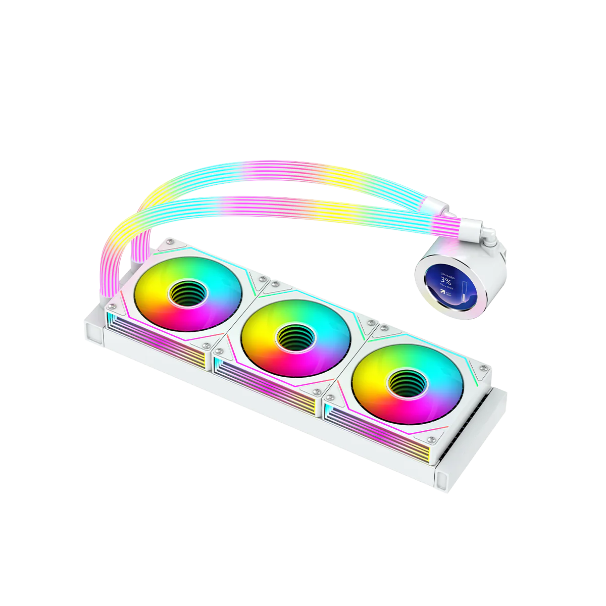 GameOn Kraken N360 360mm LCD Display Liquid CPU Cooler with ARGB Tube GOKRAKENN360 thumbnail 15