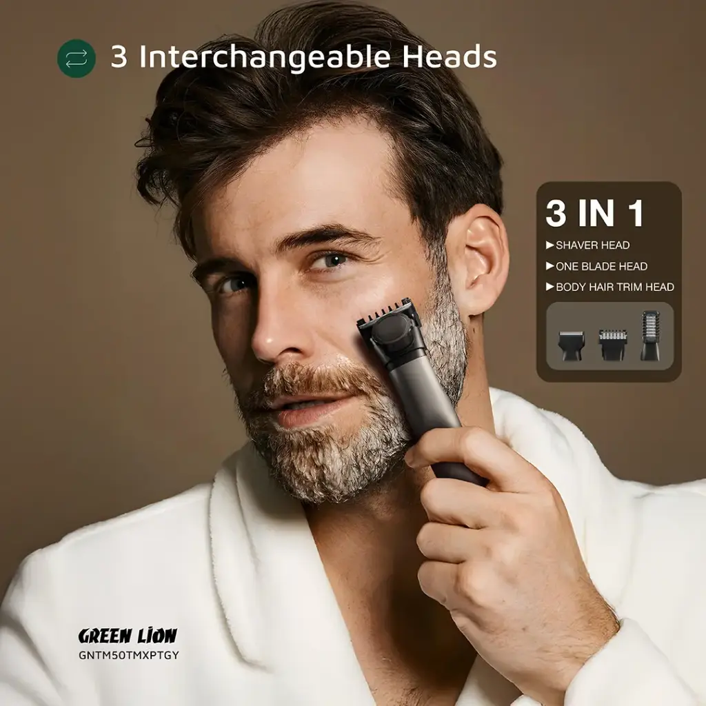 GREEN LION 3 IN 1 EXPERT HAIR TRIMMER & SHAVER BLACK GNTM50TMXPTGY thumbnail 13