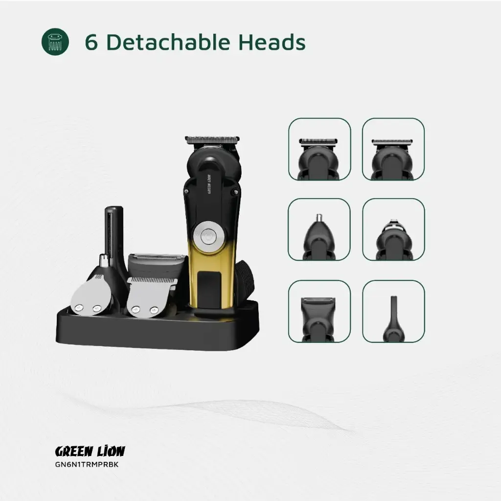 GREEN LION 6 IN 1 TRIM PRO GROOMING KIT BLACK GN6N1TRMPRBK thumbnail 7