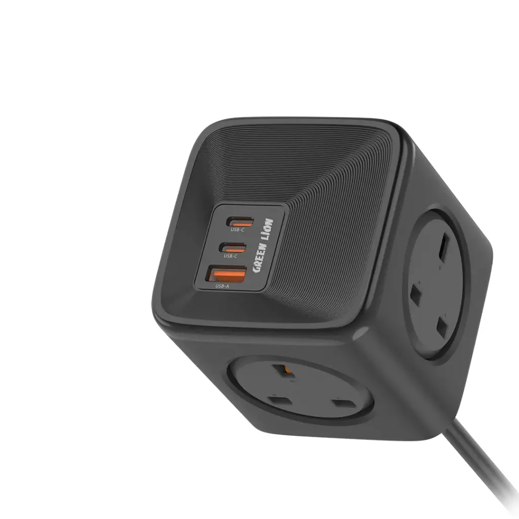 GREEN LION 7 IN 1 COMPACT 33W PPS POWER SOCKET BLACK GN7N133WPSBK thumbnail 3