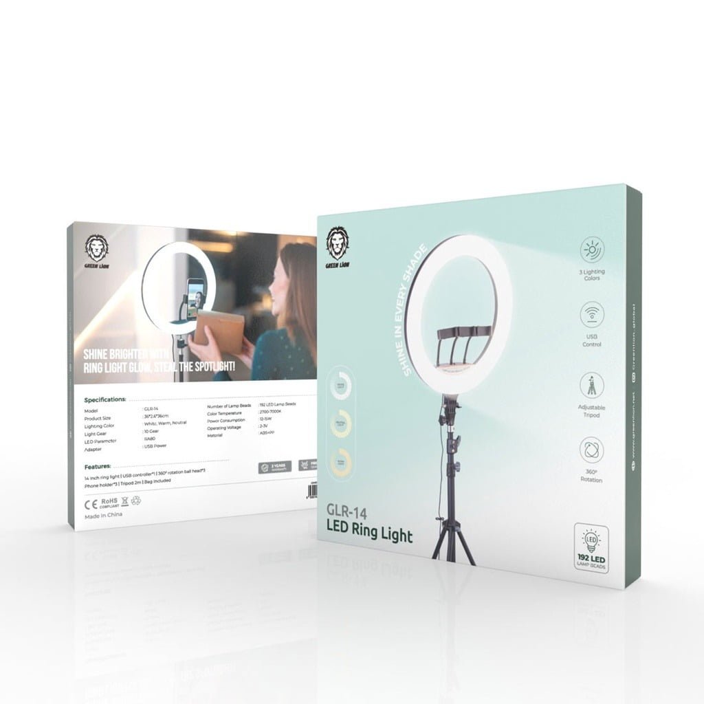 GREEN LION LED RING LIGHT GLR-14 GNRNGLIT14 thumbnail 3