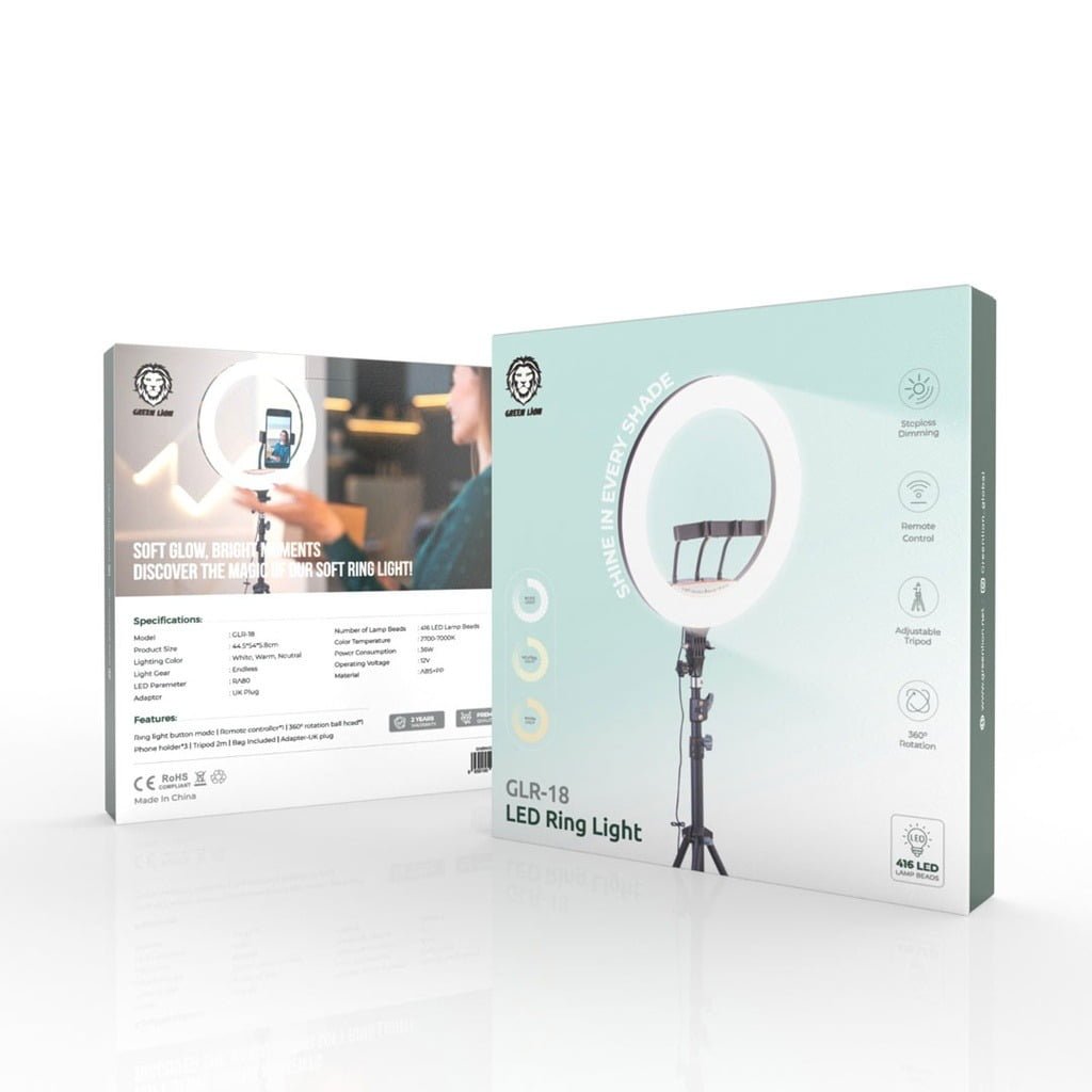 GREEN LION LED RING LIGHT GLR-18 GNRNGLIT18 thumbnail 3