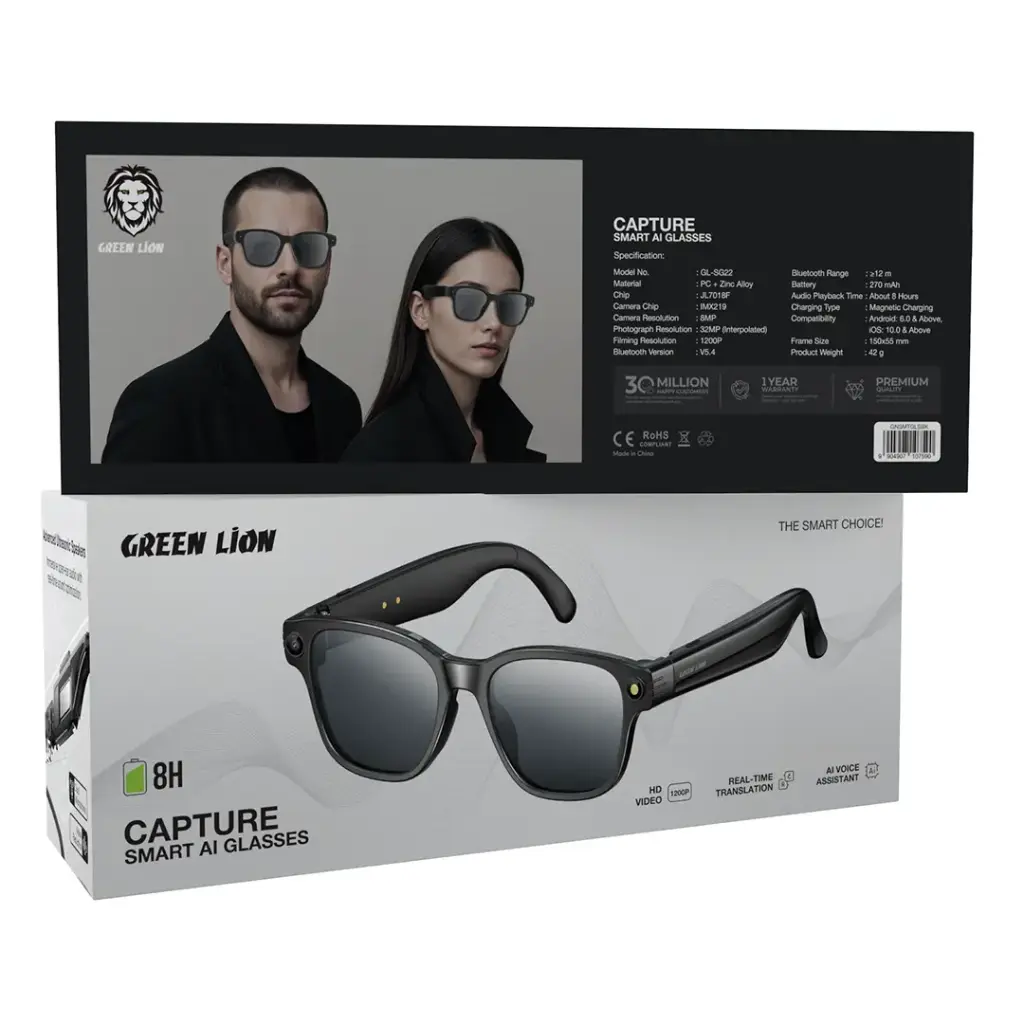 GREEN LION GALWAY SMART GLASSES BLACK GNGALSGLSBK thumbnail 7