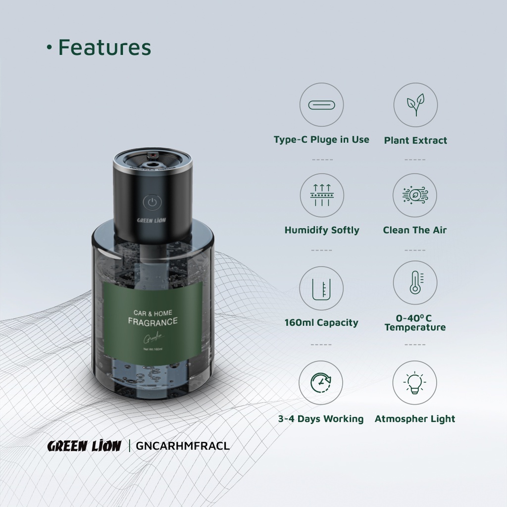 GREEN LION CAR AND HOME FRAGRANCE CLEAR GNCARHMFRACL thumbnail 9
