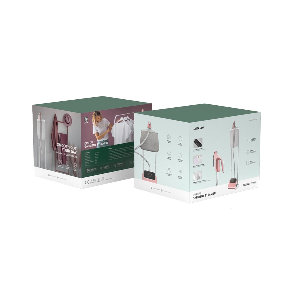 GREEN LION DIGITAL GARMENT STEAMER PINK GNDGSTMRPK thumbnail 5