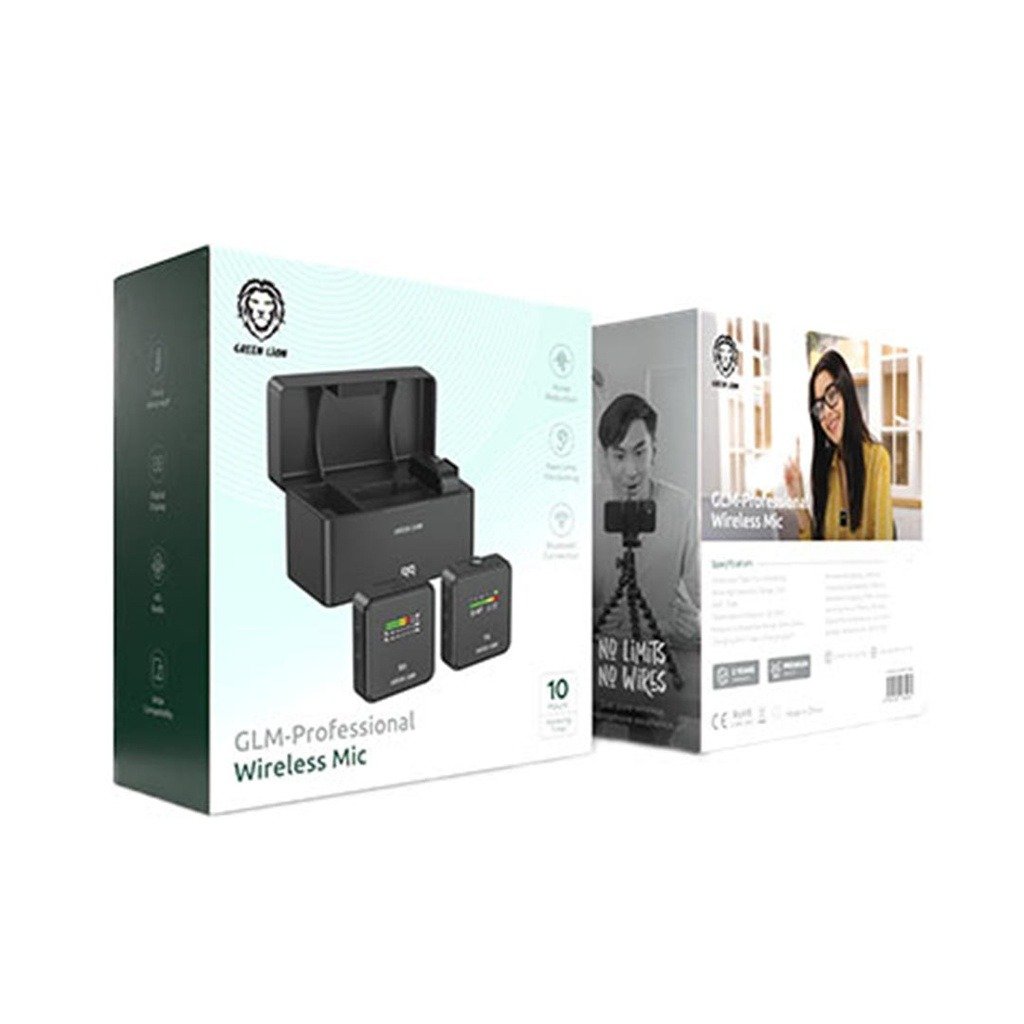 Green Lion GLM-Professional Wireless Microphone in Stylish Black - GNPGLMWMICBK thumbnail 5