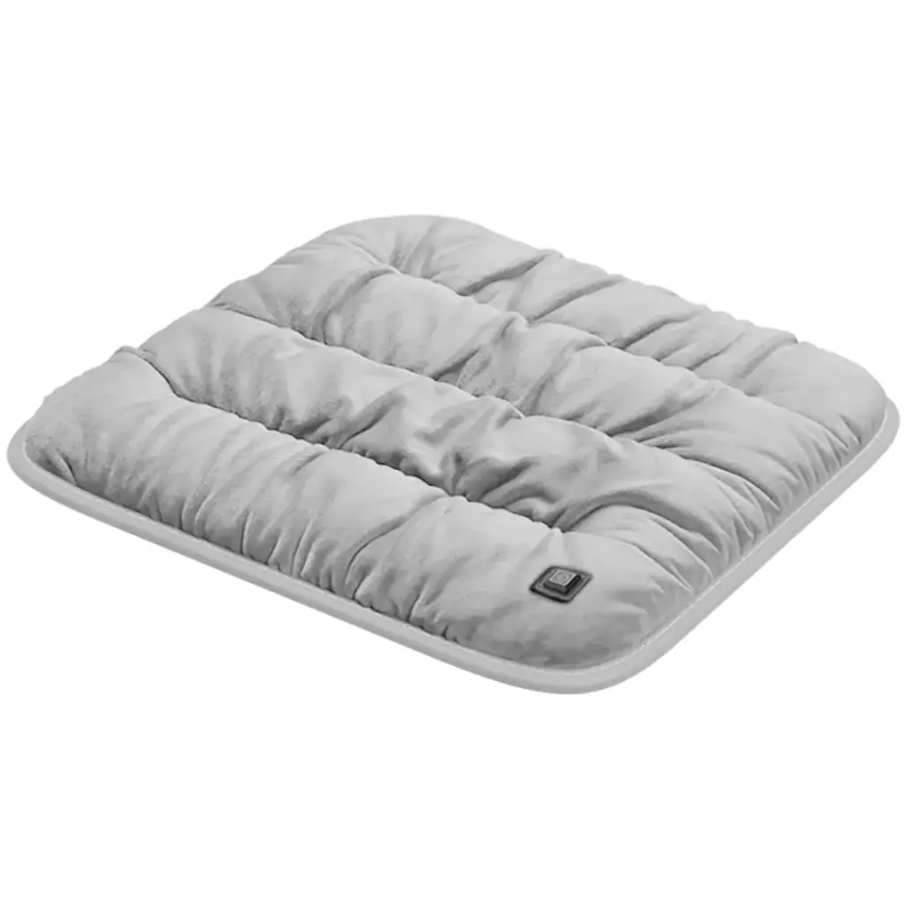 GREEN LION ELECTRIC HEAT PAD HEATED SEAT CUSHION GRAY GNHTCUSHNGY thumbnail 3