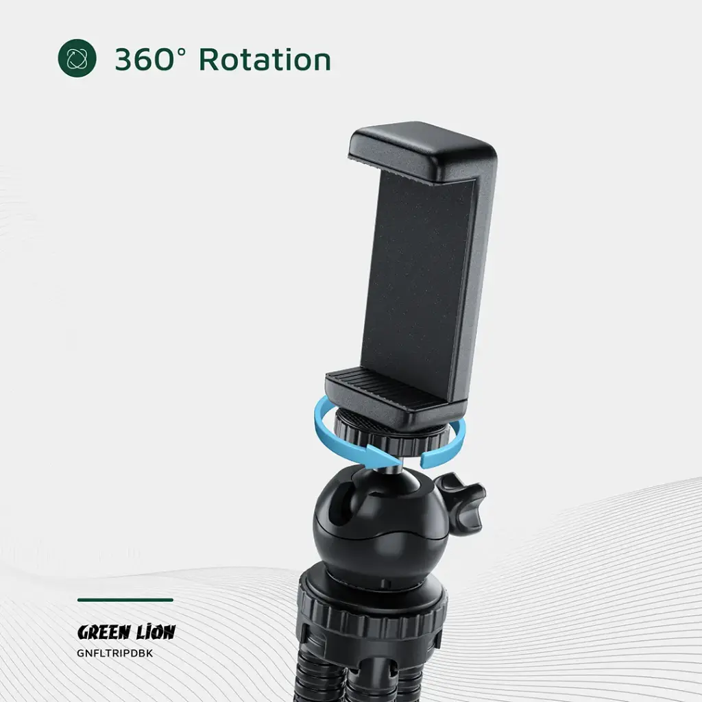 GREEN LION FLEXIBLE TRIPOD WITH FOAM GRIPS BLACK GNFLTRIPDBK thumbnail 13