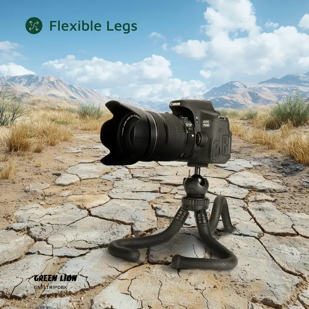 GREEN LION FLEXIBLE TRIPOD WITH FOAM GRIPS BLACK GNFLTRIPDBK thumbnail 12