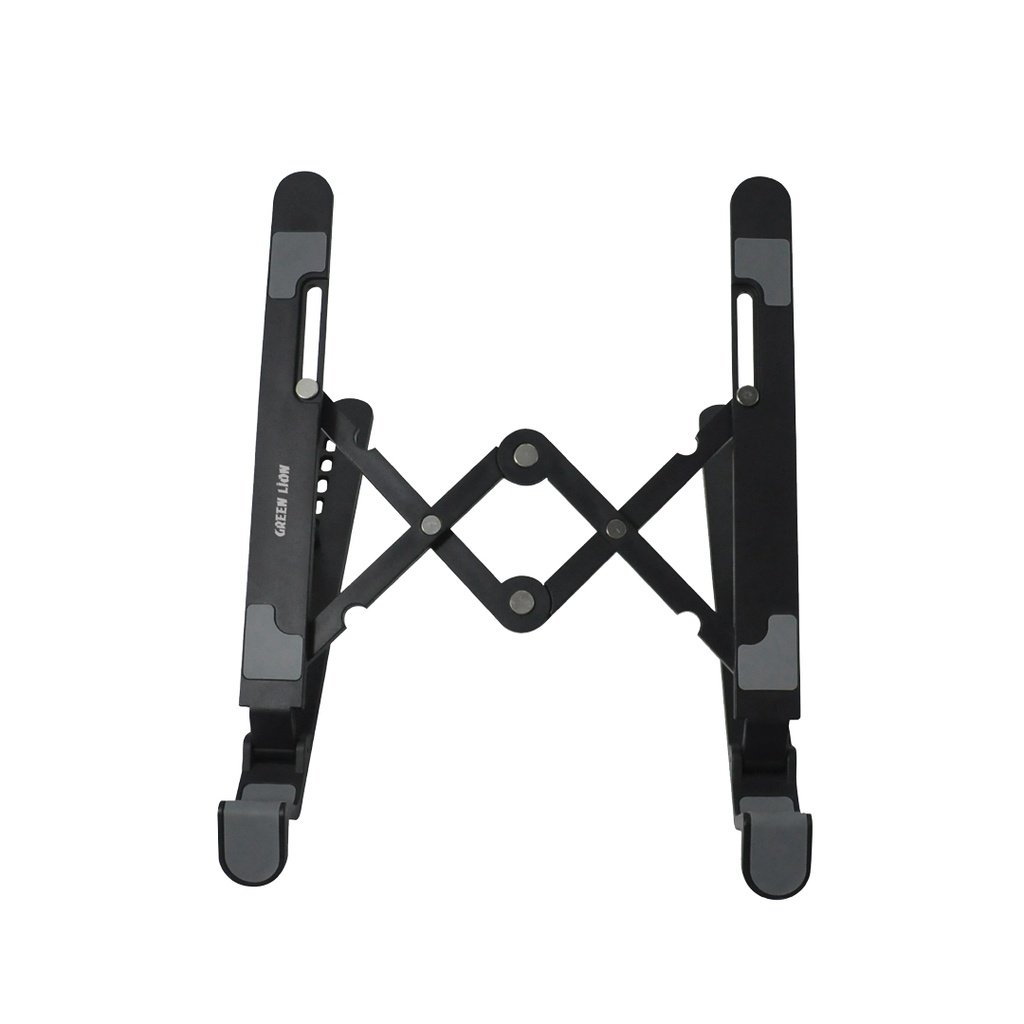 GREEN LION FOLDABLE LAPTOP STAND 7 TILTS BLACK GNFOLAPSTBK thumbnail 8