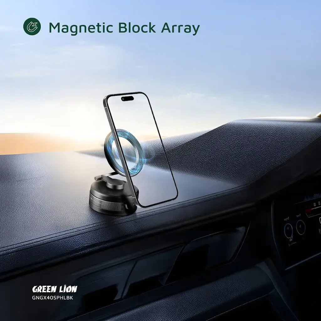 GREEN LION GX-40 MAGSAFE SUCTION PHONE HOLDER BLACK GNGX40SPHLBK thumbnail 9