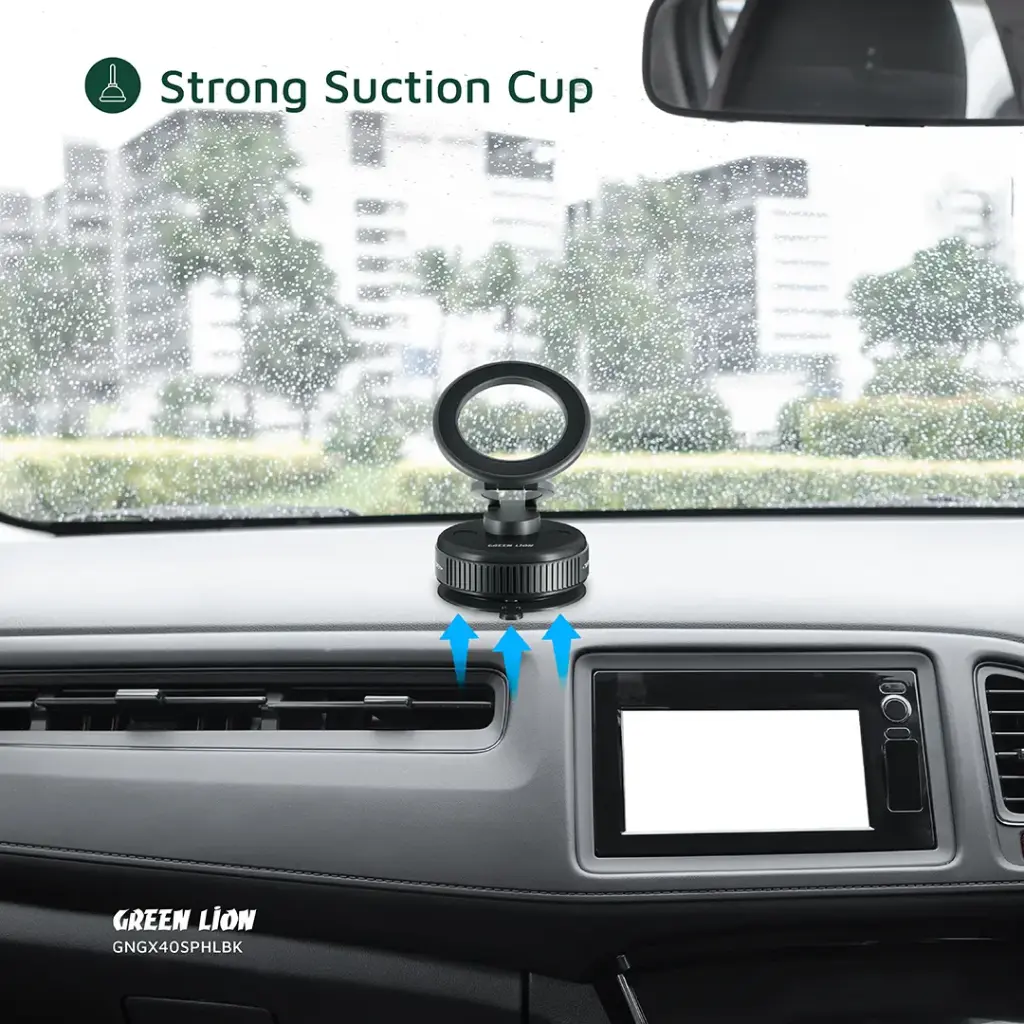 GREEN LION GX-40 MAGSAFE SUCTION PHONE HOLDER BLACK GNGX40SPHLBK thumbnail 8