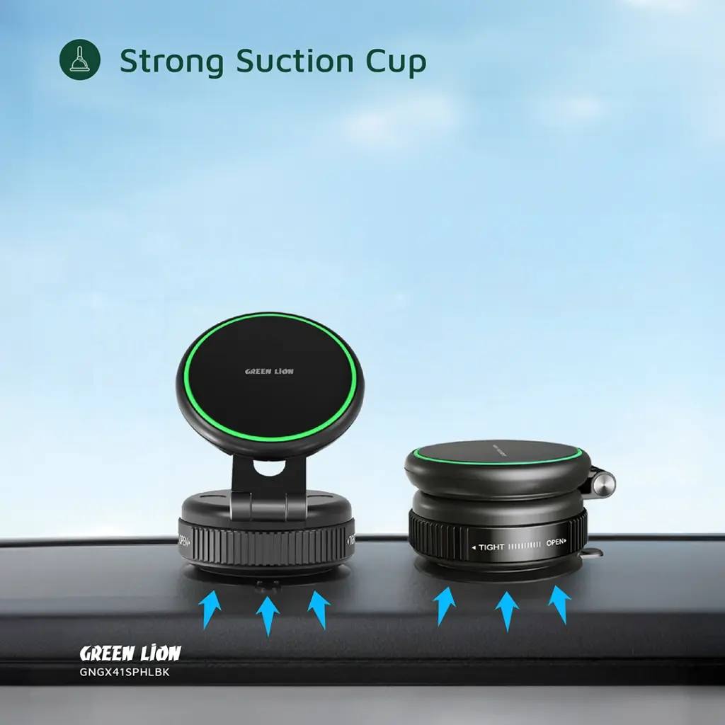 GREEN LION GX-41 MAGSAFE SUCTION PHONE HOLDER BLACK GNGX41SPHLBK thumbnail 10