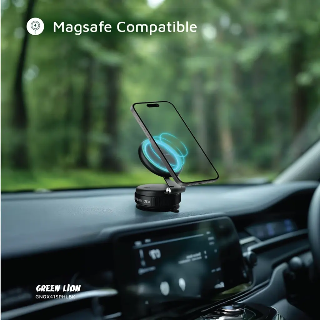 GREEN LION GX-41 MAGSAFE SUCTION PHONE HOLDER BLACK GNGX41SPHLBK thumbnail 11