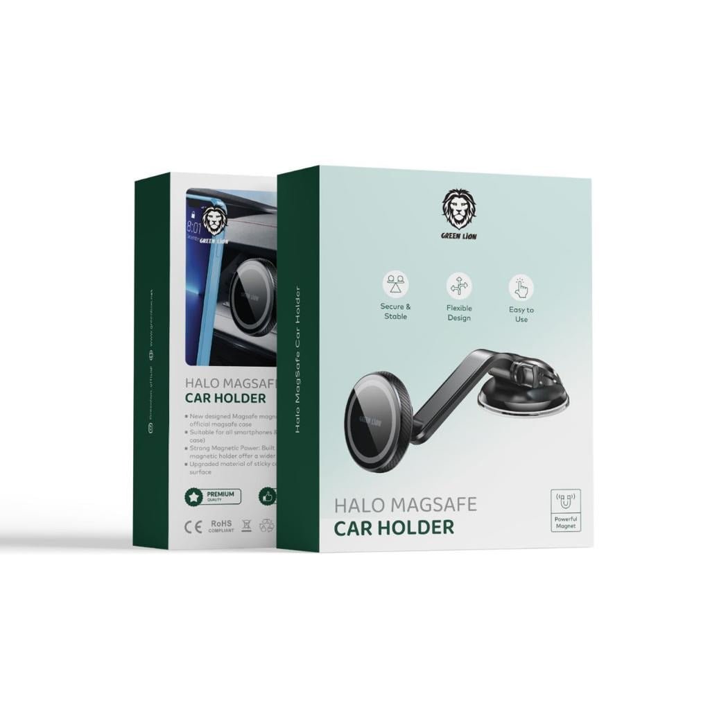 GREEN LION HALO MAGSAFE CAR HOLDER BLACK GNHMAGHLDRBK thumbnail 5