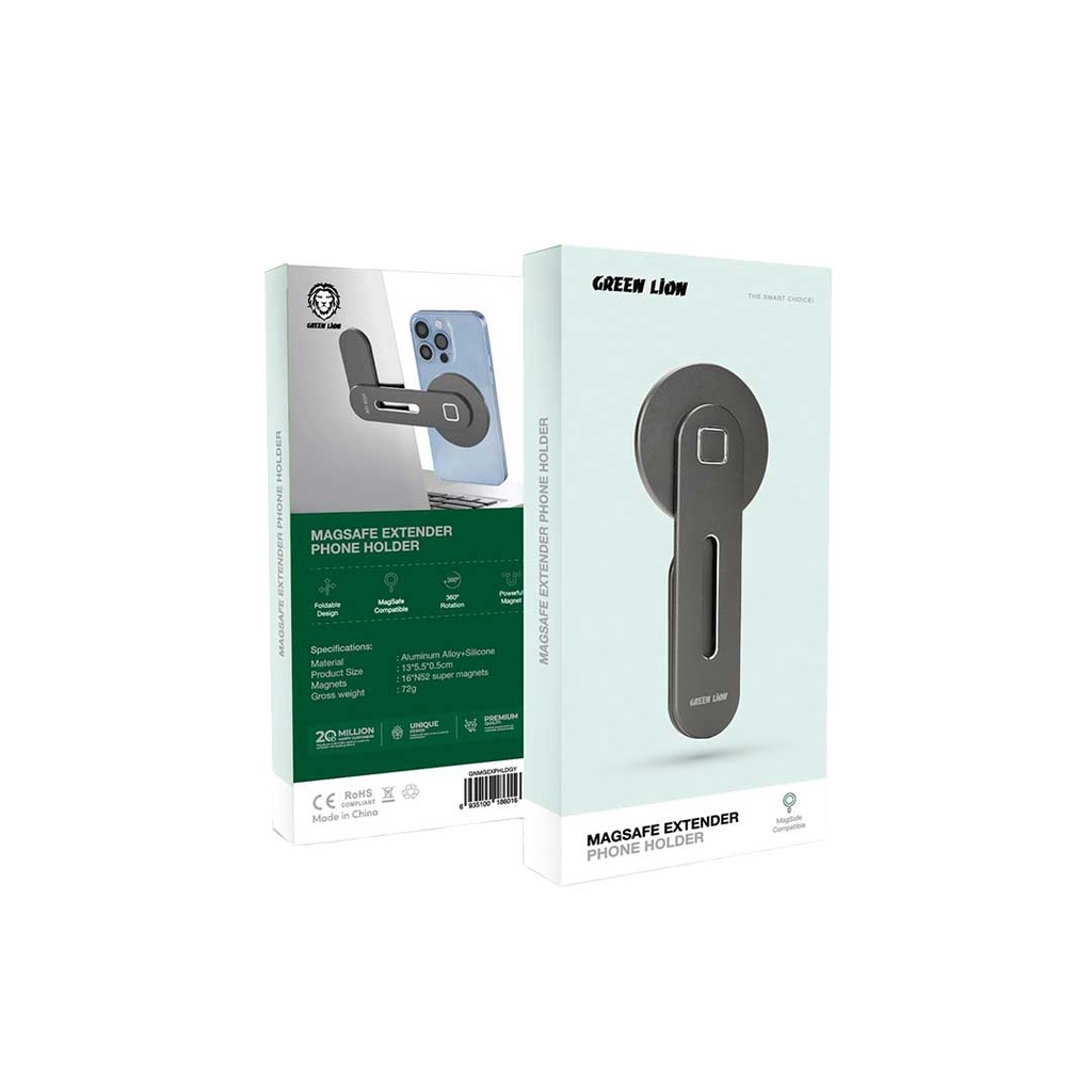 GREEN LION MAGSAFE EXTENDER PHONE HOLDER GRAY GNMGEXPHLDGY thumbnail 3